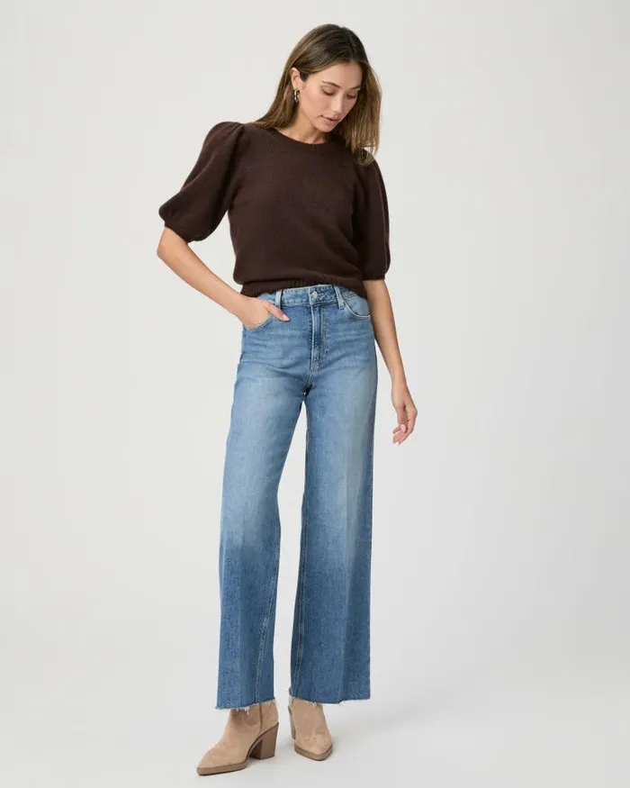 Sweaters and Sweatshirts Women PAIGE Lucerne Top 8211 Dark Brown Cashmere