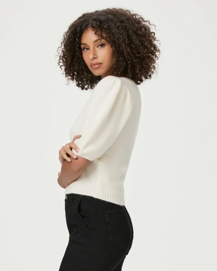 Sweaters and Sweatshirts Women PAIGE Lucerne Top 8211 Ivory Cashmere Sweaters and Sweatshirts Women PAIGE Lucerne Top 8211 Ivory Cashmere