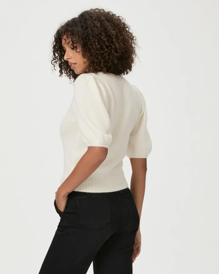 Sweaters and Sweatshirts Women PAIGE Lucerne Top 8211 Ivory Cashmere Sweaters and Sweatshirts Women PAIGE Lucerne Top 8211 Ivory Cashmere