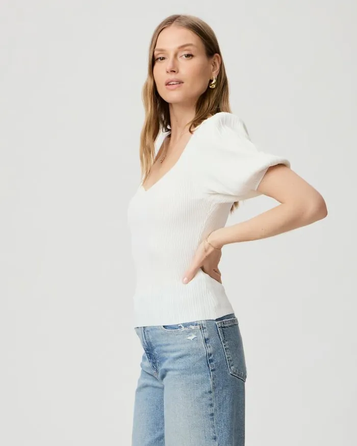 Sweaters and Sweatshirts Women PAIGE Maie Top 8211 White Sweaters and Sweatshirts Women PAIGE Maie Top 8211 White
