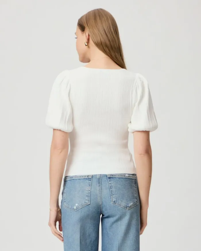 Sweaters and Sweatshirts Women PAIGE Maie Top 8211 White Sweaters and Sweatshirts Women PAIGE Maie Top 8211 White