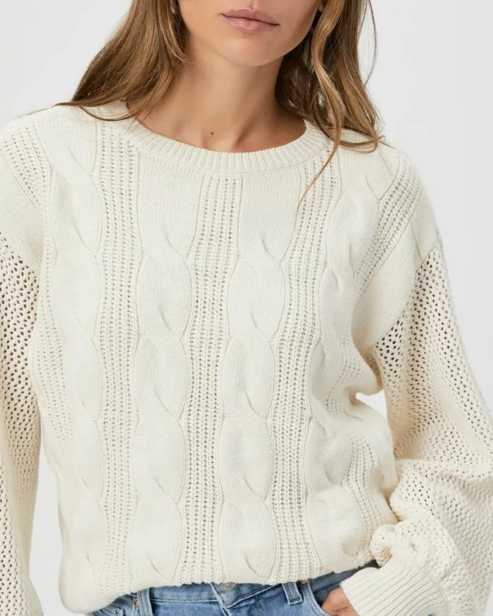 Sweaters and Sweatshirts Women PAIGE Osanne Sweater 8211 Ivory Sweaters and Sweatshirts Women PAIGE Osanne Sweater 8211 Ivory