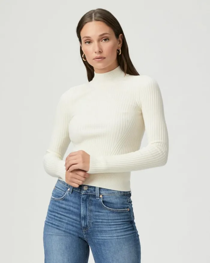 Sweaters and Sweatshirts Women PAIGE Raisa Top 8211 Ivory
