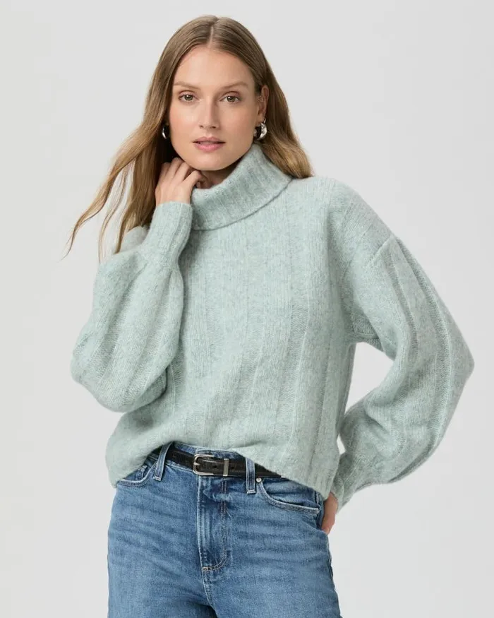 Sweaters and Sweatshirts Women PAIGE Roselia Sweater 8211 Ocean Marl