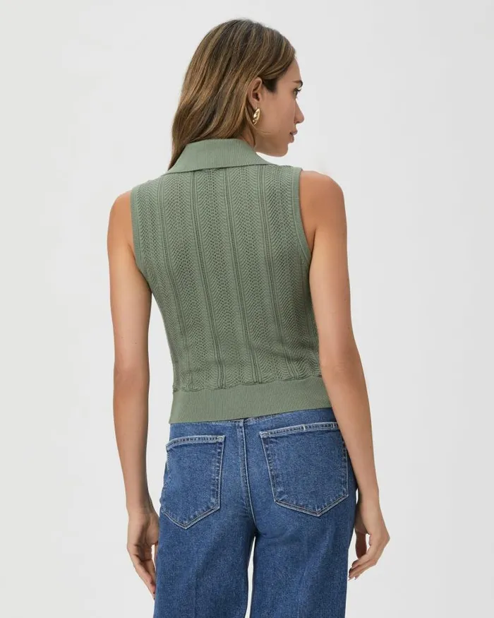 Sweaters and Sweatshirts Women PAIGE Rossana Sweater Tank 8211 Aloe