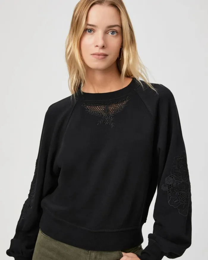 Sweaters and Sweatshirts Women PAIGE Yolanthe Sweatshirt 8211 Black