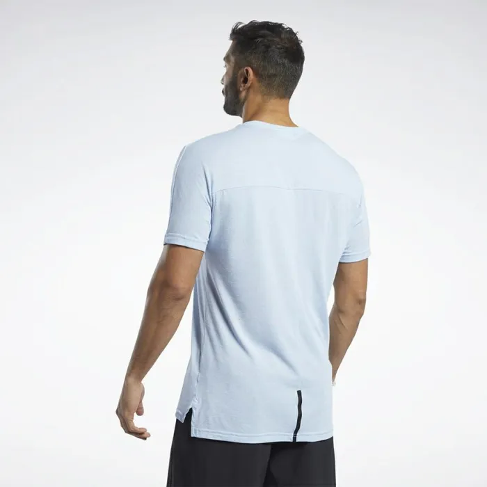 TShirts and Graphic Tees Mens Reebok ACTIVCHILLCOTTON Tee Fluid Blue