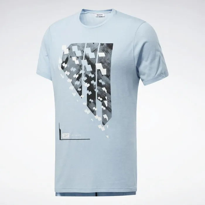 TShirts and Graphic Tees Mens Reebok ACTIVCHILLCOTTON Tee Fluid Blue