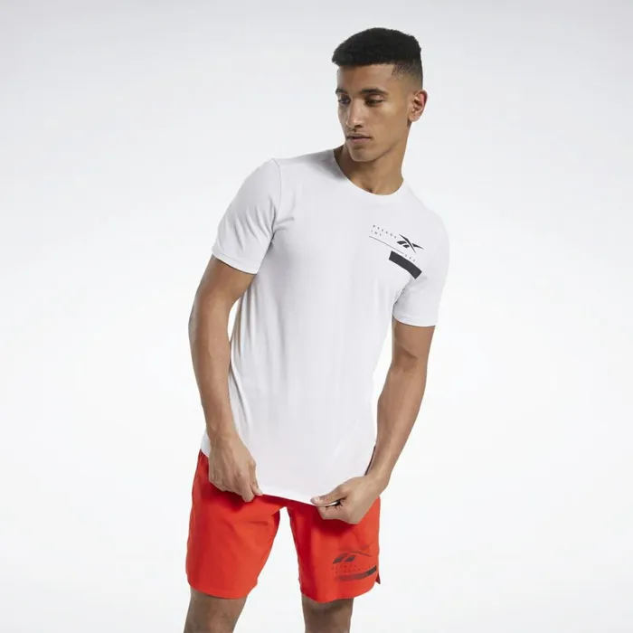 TShirts and Graphic Tees Mens Reebok ACTIVCHILLCOTTON Tee Porcelain
