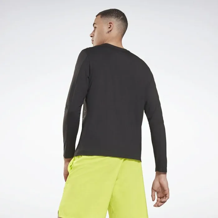 TShirts and Graphic Tees Mens Reebok ActivchillDreamBlend Long Sleeve Shirt Black