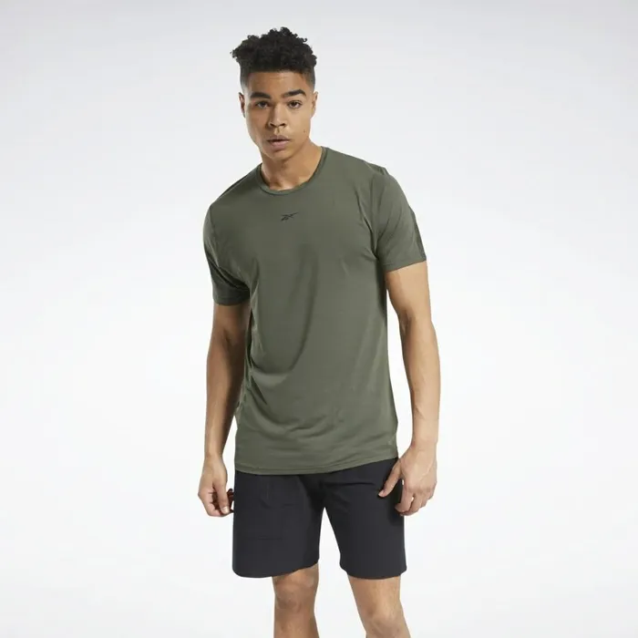 TShirts and Graphic Tees Mens Reebok ACTIVCHILL Move Tee Poplar Green