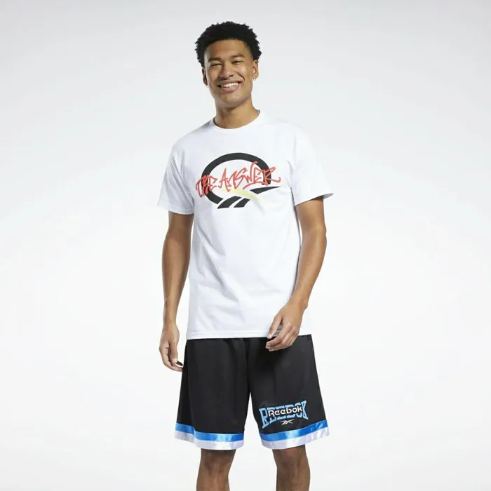 TShirts and Graphic Tees Mens Reebok Allen Iverson QandA Logo TShirt Multi