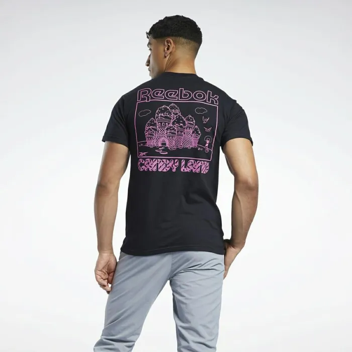 TShirts and Graphic Tees Mens Reebok Candy Land Hoop Dreamin TShirt Multi