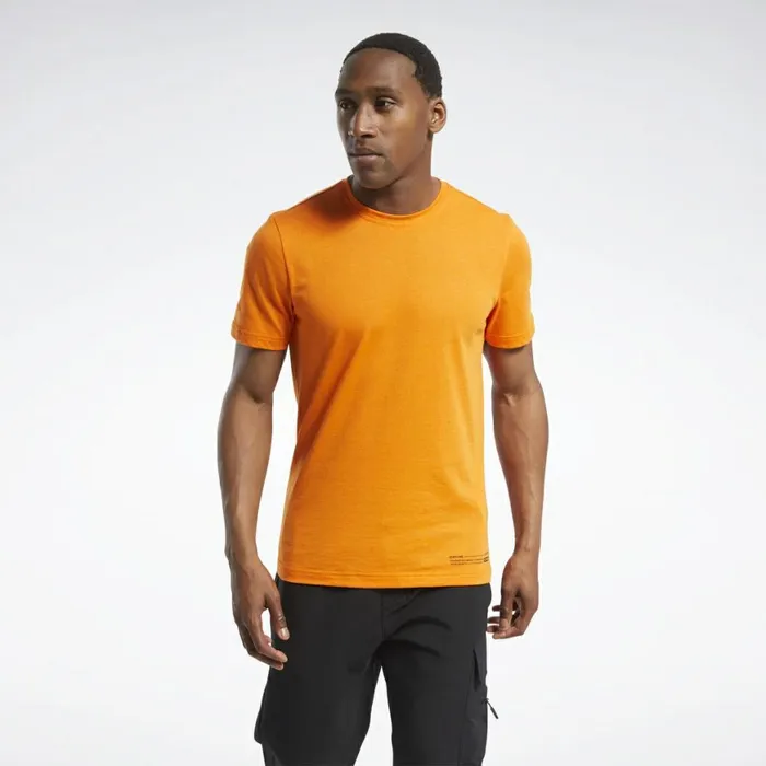TShirts and Graphic Tees Mens Reebok Edgeworks Graphic Tee High Vis Orange