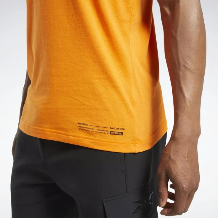 TShirts and Graphic Tees Mens Reebok Edgeworks Graphic Tee High Vis Orange