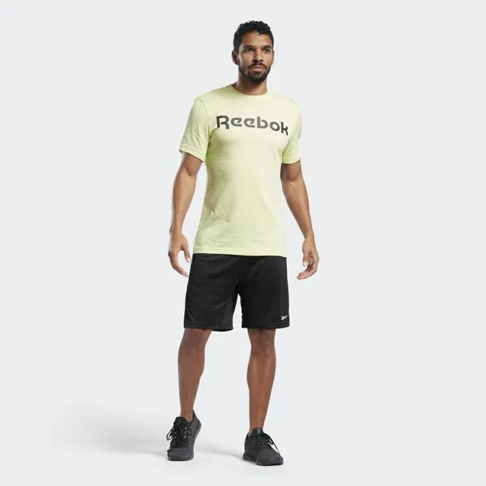 TShirts and Graphic Tees Mens Reebok Graphic Series Linear Logo Tee Semi Energy Glow
