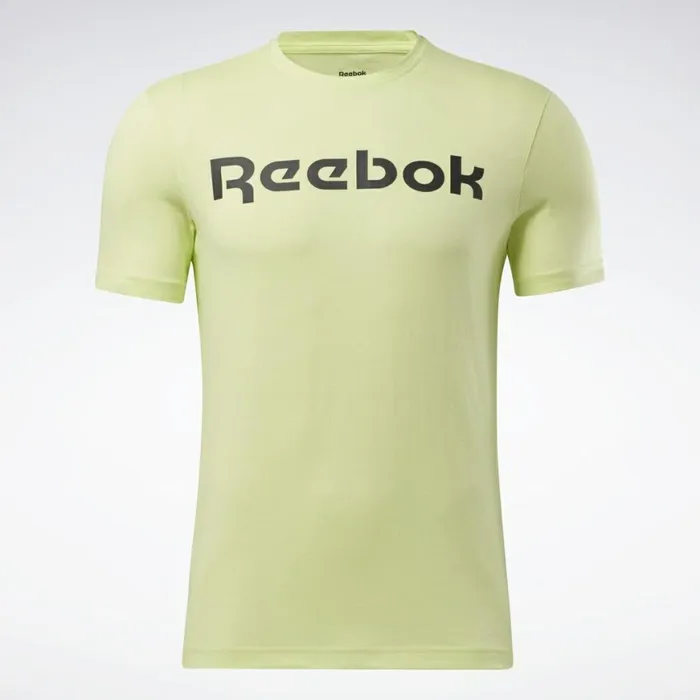 TShirts and Graphic Tees Mens Reebok Graphic Series Linear Logo Tee Semi Energy Glow