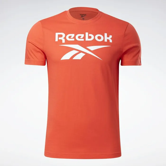 TShirts and Graphic Tees Mens Reebok Graphic Series Stacked Tee Dynamic Red