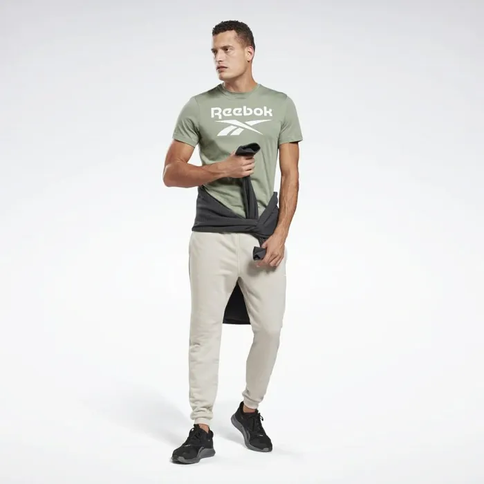 TShirts and Graphic Tees Mens Reebok Graphic Series Stacked Tee Harmony Green