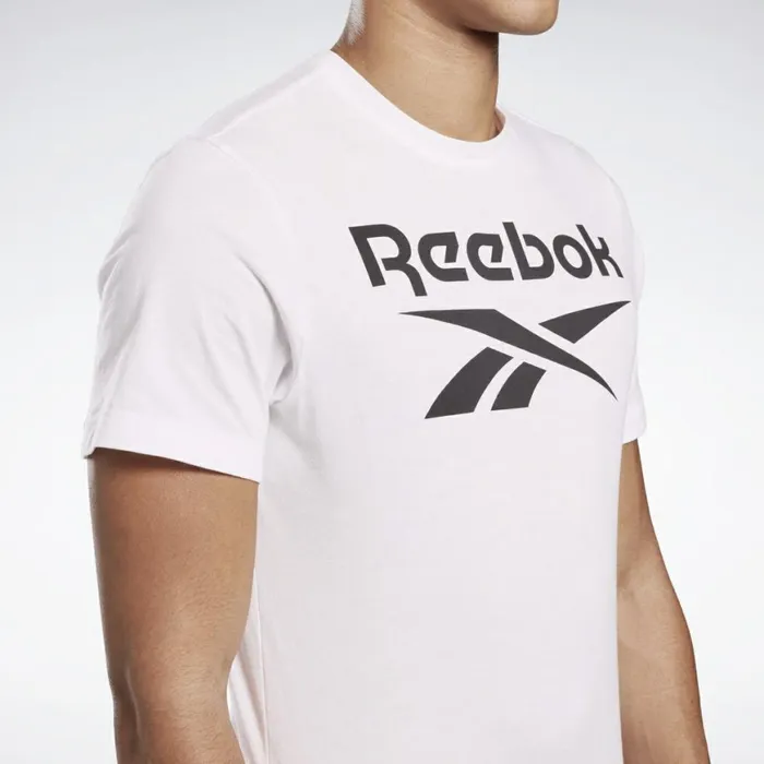 TShirts and Graphic Tees Mens Reebok Graphic Series Stacked Tee White