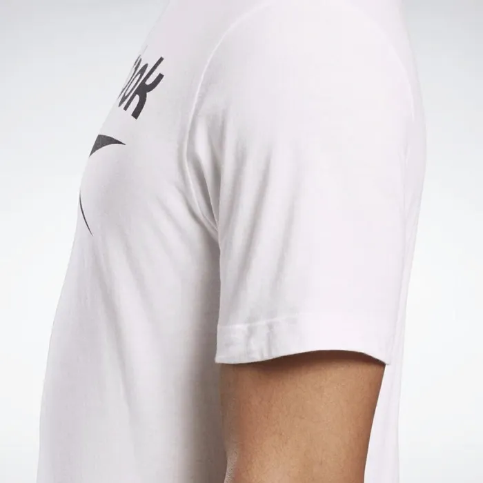 TShirts and Graphic Tees Mens Reebok Graphic Series Stacked Tee White
