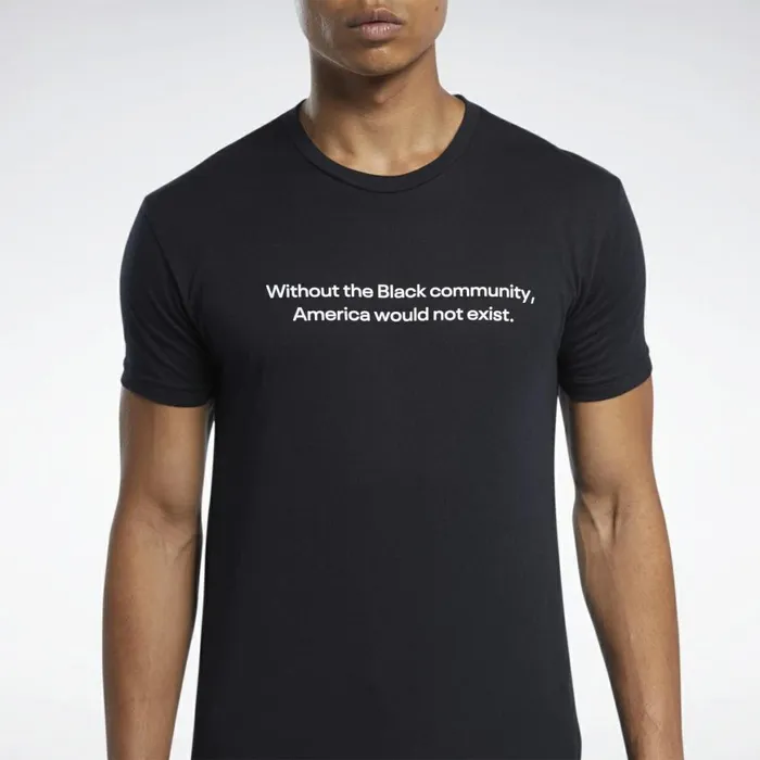 TShirts and Graphic Tees Mens Reebok I Stand In Solidarity Short Sleeve Crew TShirt Multi