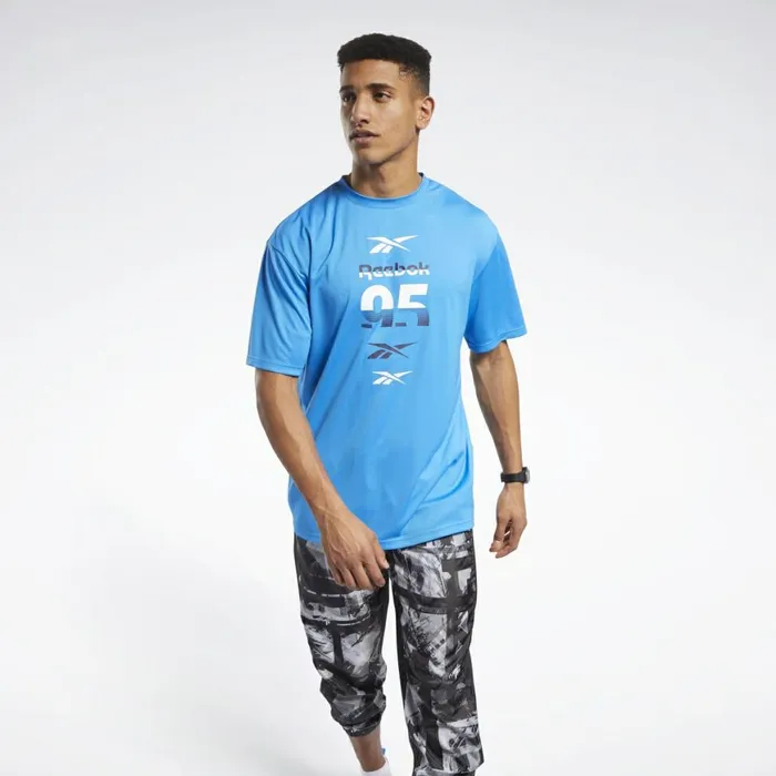 TShirts and Graphic Tees Mens Reebok MYT Tee Horizon Blue