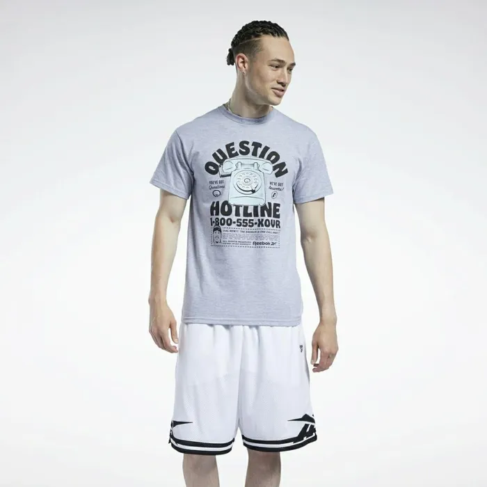 TShirts and Graphic Tees Mens Reebok Question Hotline Tee Multi