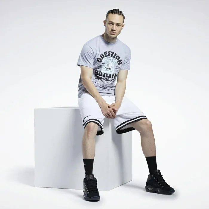 TShirts and Graphic Tees Mens Reebok Question Hotline Tee Multi
