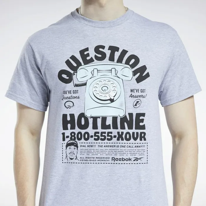 TShirts and Graphic Tees Mens Reebok Question Hotline Tee Multi