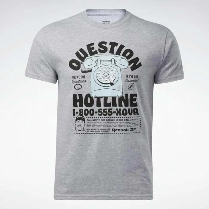 TShirts and Graphic Tees Mens Reebok Question Hotline Tee Multi