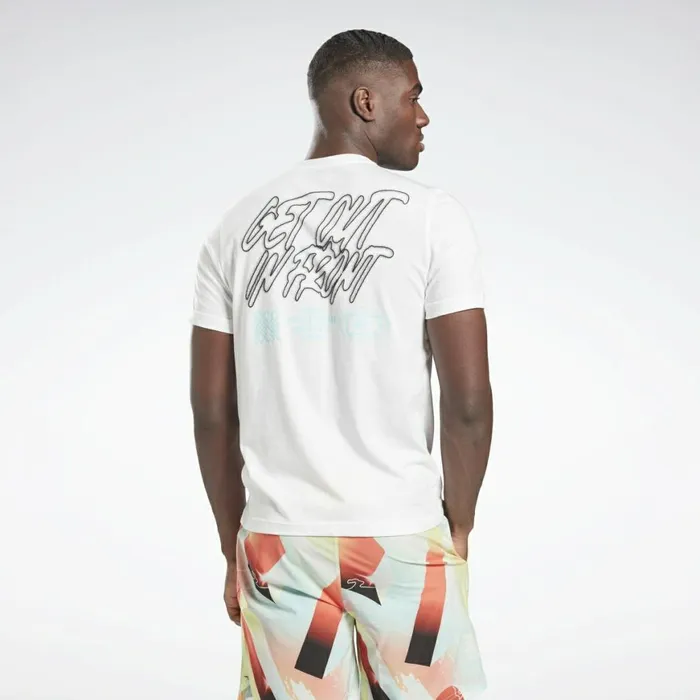 TShirts and Graphic Tees Mens Reebok Retro Vector TShirt White