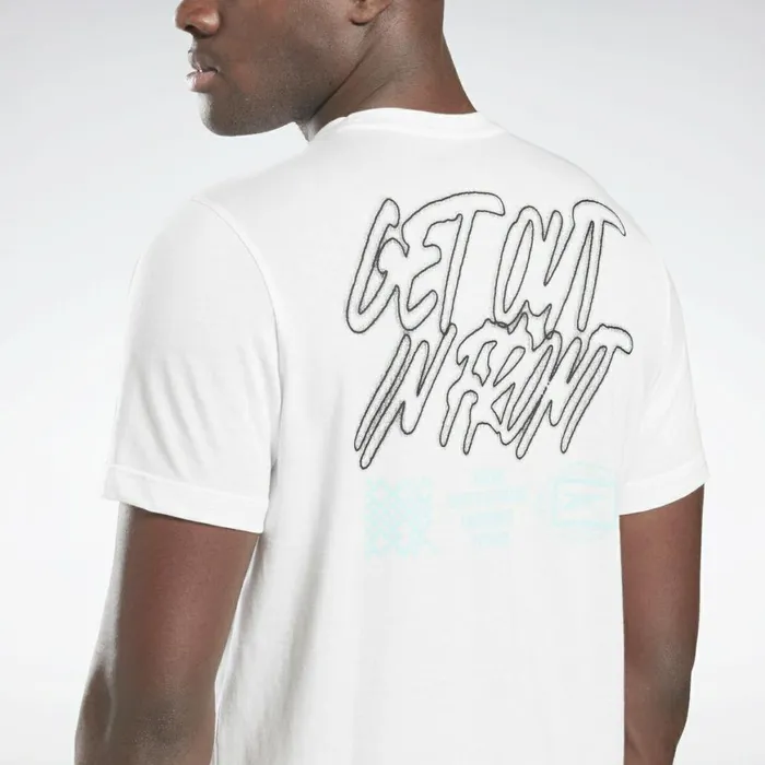 TShirts and Graphic Tees Mens Reebok Retro Vector TShirt White