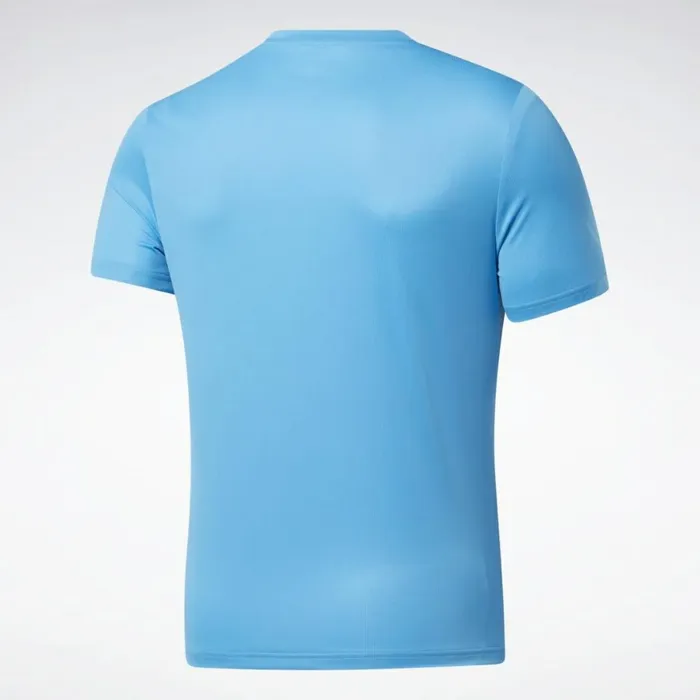 TShirts and Graphic Tees Mens Reebok Run Essentials Graphic TShirt Aqua