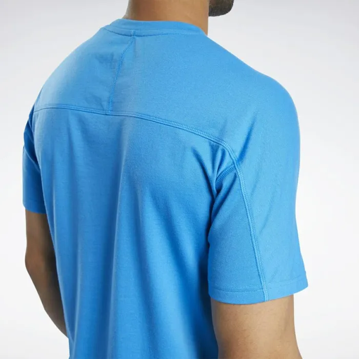 TShirts and Graphic Tees Mens Reebok Speedwick Graphic Move Tee Horizon Blue