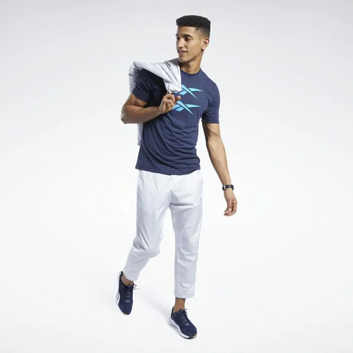 TShirts and Graphic Tees Mens Reebok Tee Vector Navy
