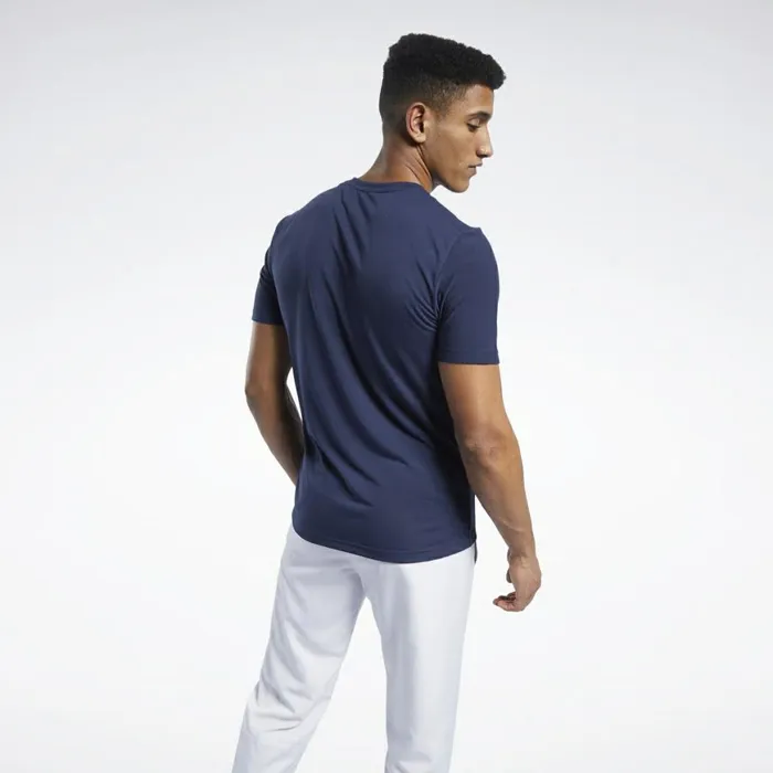 TShirts and Graphic Tees Mens Reebok Tee Vector Navy