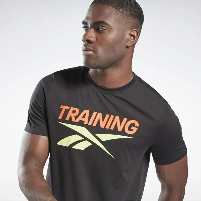 TShirts and Graphic Tees Mens Reebok Training Vector TShirt Black