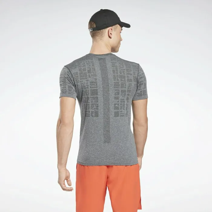 TShirts and Graphic Tees Mens Reebok United By Fitness MyoKnit Seamless TShirt Grey