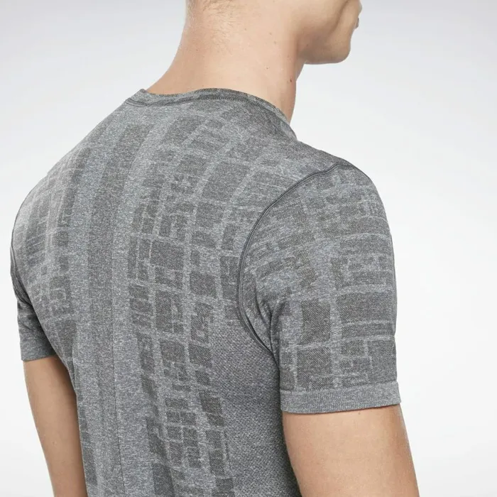 TShirts and Graphic Tees Mens Reebok United By Fitness MyoKnit Seamless TShirt Grey
