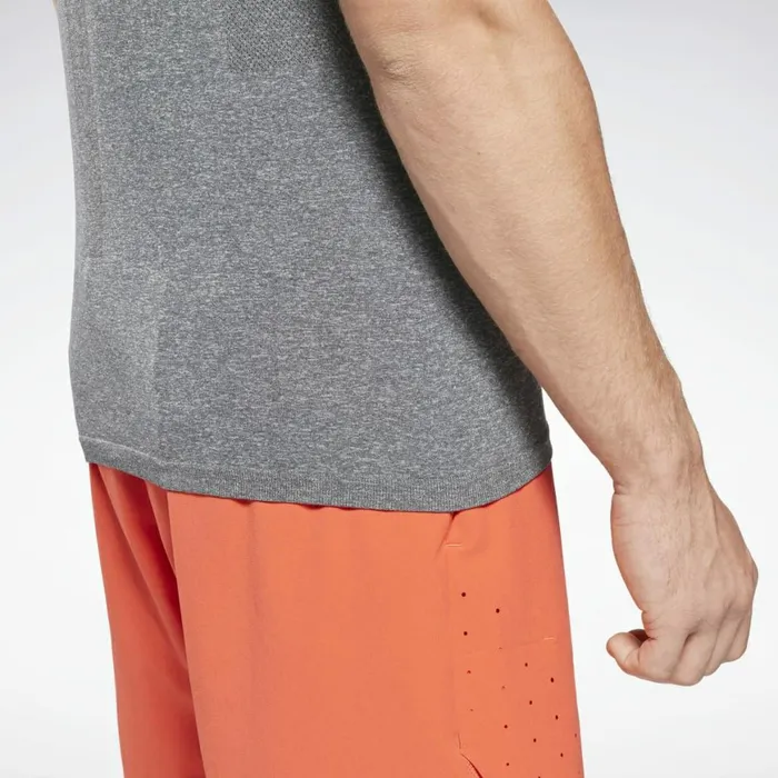 TShirts and Graphic Tees Mens Reebok United By Fitness MyoKnit Seamless TShirt Grey