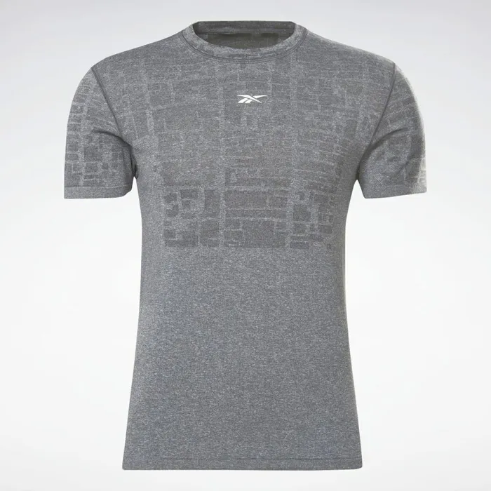 TShirts and Graphic Tees Mens Reebok United By Fitness MyoKnit Seamless TShirt Grey
