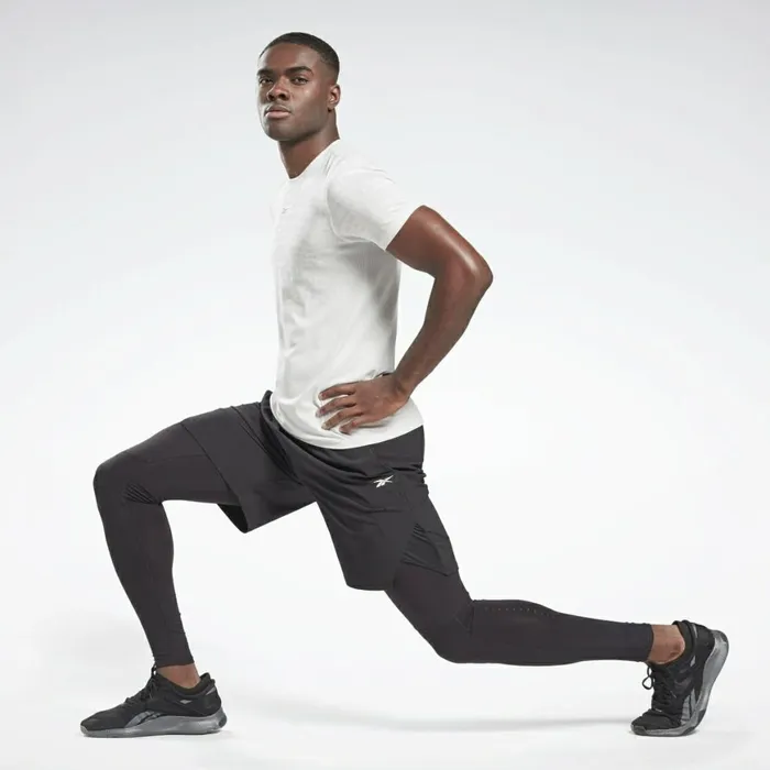 TShirts and Graphic Tees Mens Reebok United By Fitness MyoKnit Seamless TShirt True Grey 1