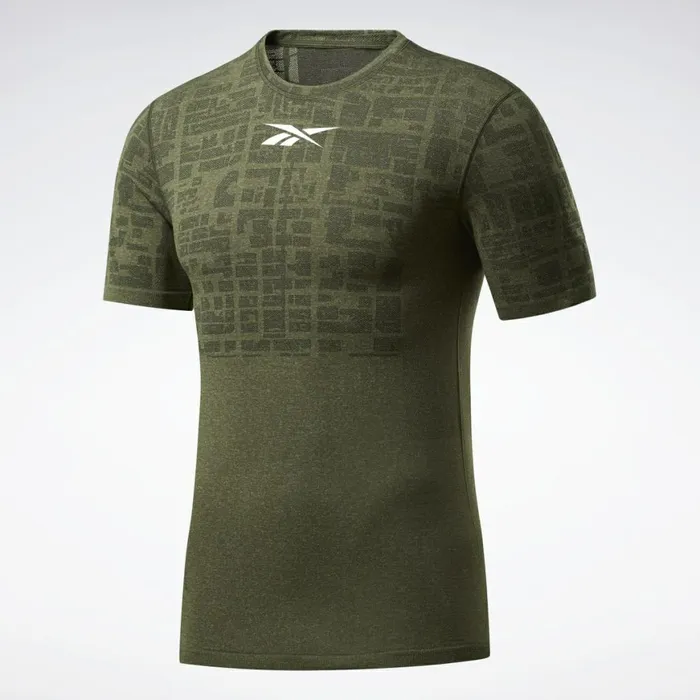 TShirts and Graphic Tees Mens Reebok United By Fitness MyoKnit Tee Poplar Green