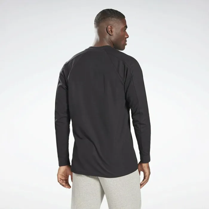 TShirts and Graphic Tees Mens Reebok Utility Long Sleeve TShirt Black