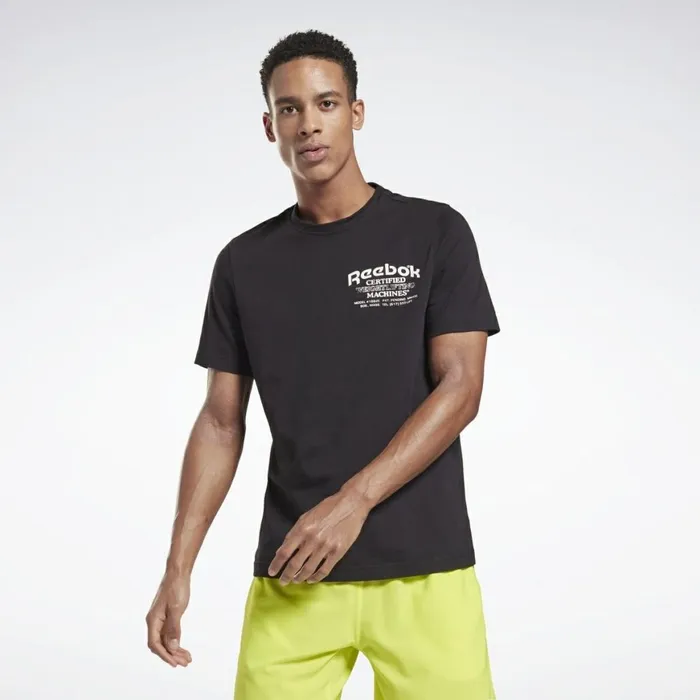 TShirts and Graphic Tees Mens Reebok Weightlifting Novelty Graphic TShirt Black TShirts and Graphic Tees Mens Reebok Weightlifting Novelty Graphic TShirt Black