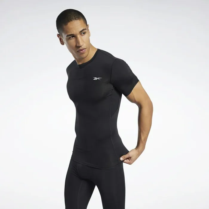 TShirts and Graphic Tees Mens Reebok Workout Ready Compression Tee Black