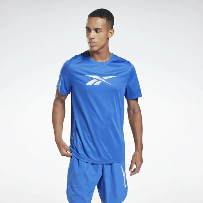 TShirts and Graphic Tees Mens Reebok Workout Ready Graphic TShirt Court Blue