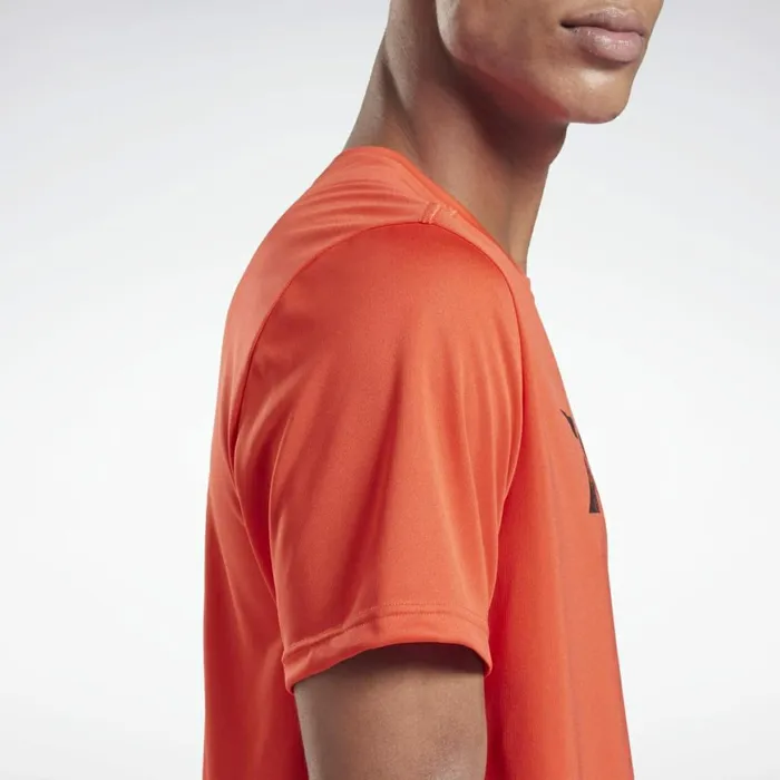 TShirts and Graphic Tees Mens Reebok Workout Ready Graphic TShirt Dynamic Red