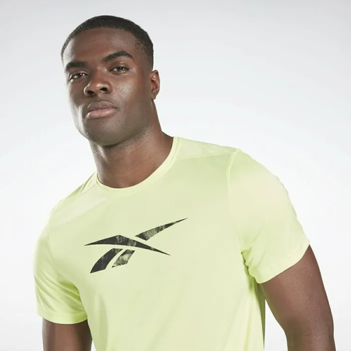 TShirts and Graphic Tees Mens Reebok Workout Ready Graphic TShirt Energy Glow